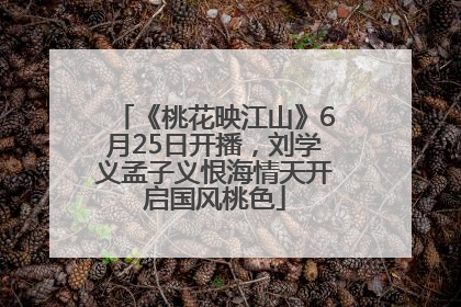 《桃花映江山》6月25日开播，刘学义孟子义恨海情天开启国风桃色