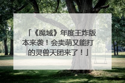 《魔域》年度王炸版本来袭！会卖萌又能打的灵兽天团来了！