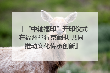 “中轴福印”开印仪式在福州举行京闽携 共同推动文化传承创新