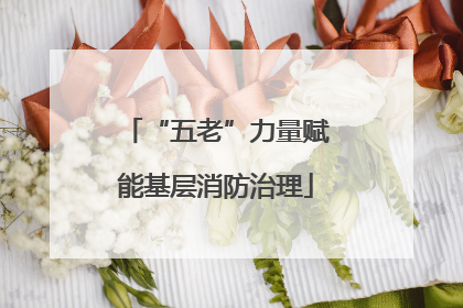 “五老”力量赋能基层消防治理
