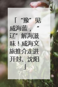 “豫”见威海蓝，“辽”解海滋味！威海文旅推介走进开封、沈阳