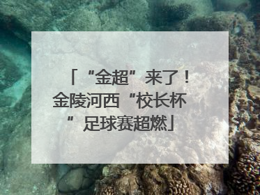 “金超”来了！金陵河西“校长杯”足球赛超燃