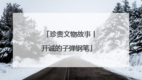 珍贵文物故事丨开诚的子弹钢笔
