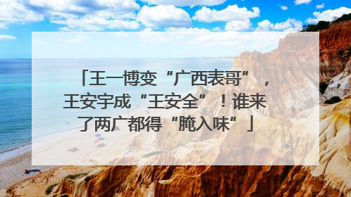 王一博变“广西表哥”，王安宇成“王安全”！谁来了两广都得“腌入味”