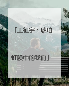 王征宇：琥珀虹膜中的我们