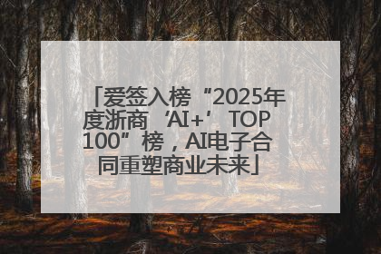 爱签入榜“2025年度浙商‘AI+’TOP100”榜，AI电子合同重塑商业未来