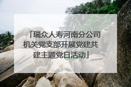 瑞众人寿河南分公司机关党支部开展党建共建主题党日活动