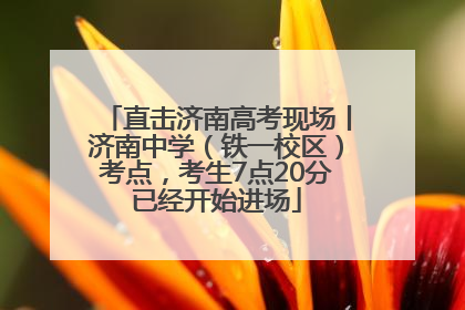 直击济南高考现场丨济南中学（铁一校区）考点，考生7点20分已经开始进场