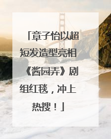 章子怡以超短发造型亮相《酱园弄》剧组红毯，冲上热搜！