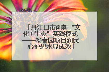 丹江口市创新“文化+生态”实践模式——畅春园项目润民心护碧水显成效