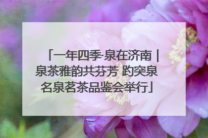 一年四季·泉在济南｜泉茶雅韵共芬芳 趵突泉名泉茗茶品鉴会举行