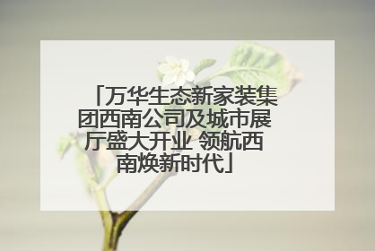 万华生态新家装集团西南公司及城市展厅盛大开业 领航西南焕新时代