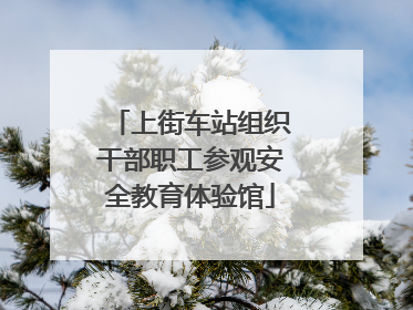 上街车站组织干部职工参观安全教育体验馆