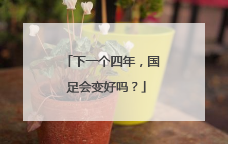 下一个四年，国足会变好吗？