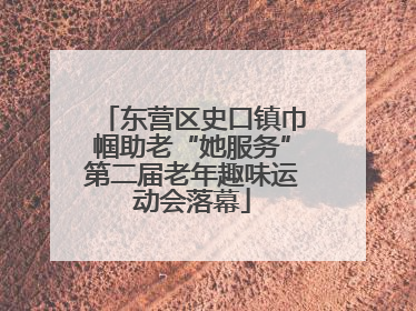 东营区史口镇巾帼助老“她服务”第二届老年趣味运动会落幕