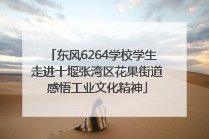 东风6264学校学生走进十堰张湾区花果街道感悟工业文化精神