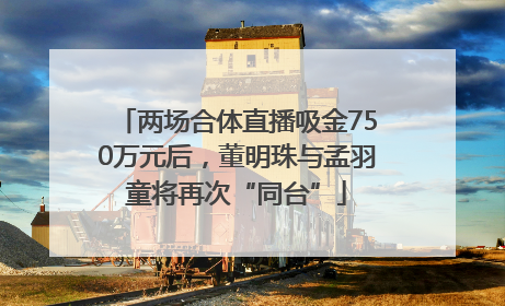 两场合体直播吸金750万元后，董明珠与孟羽童将再次“同台”