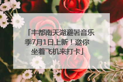 丰都南天湖避暑音乐季7月1日上新！邀你坐着飞机来打卡