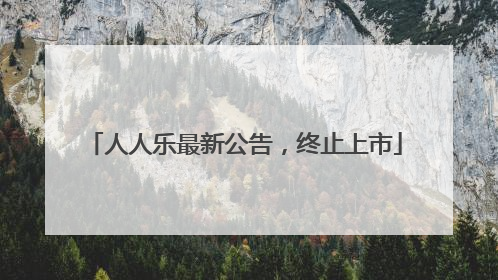 人人乐最新公告，终止上市