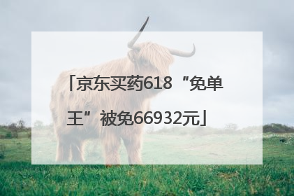 京东买药618“免单王”被免66932元