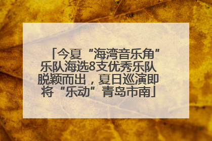 今夏“海湾音乐角”乐队海选8支优秀乐队脱颖而出，夏日巡演即将“乐动”青岛市南