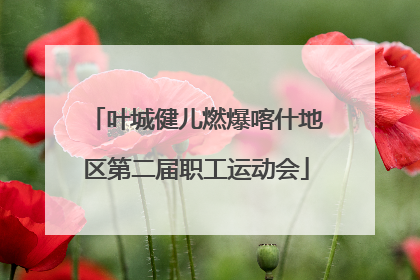 叶城健儿燃爆喀什地区第二届职工运动会