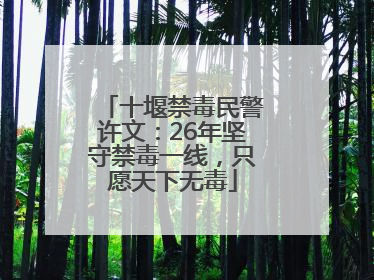 十堰禁毒民警许文：26年坚守禁毒一线，只愿天下无毒