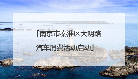 南京市秦淮区大明路汽车消费活动启动