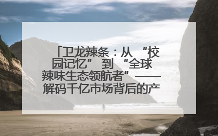 卫龙辣条：从 “校园记忆” 到 “全球辣味生态领航者”——解码千亿市场背后的产品创新与全链路破圈