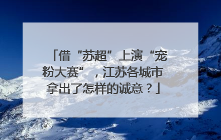 借“苏超”上演“宠粉大赛”，江苏各城市拿出了怎样的诚意？