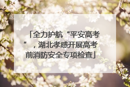 全力护航“平安高考”，湖北孝感开展高考前消防安全专项检查