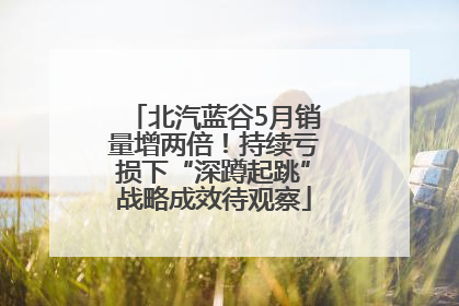 北汽蓝谷5月销量增两倍！持续亏损下“深蹲起跳”战略成效待观察
