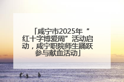 咸宁市2025年“红十字博爱周”活动启动，咸宁职院师生踊跃参与献血活动