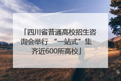 四川省普通高校招生咨询会举行 “一站式”集齐近600所高校