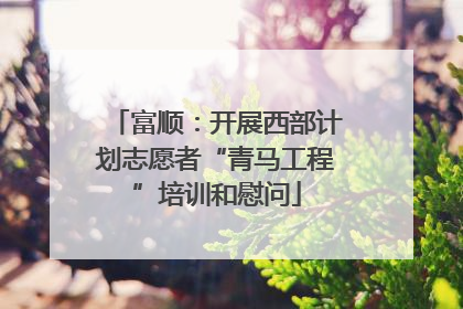 富顺：开展西部计划志愿者“青马工程”培训和慰问