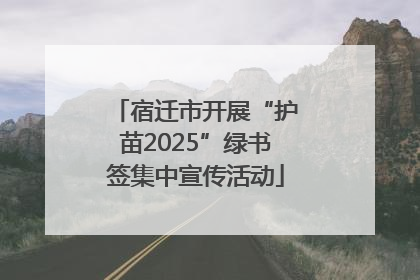 宿迁市开展“护苗2025”绿书签集中宣传活动