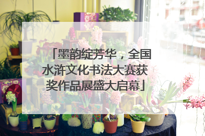 墨韵绽芳华，全国水浒文化书法大赛获奖作品展盛大启幕
