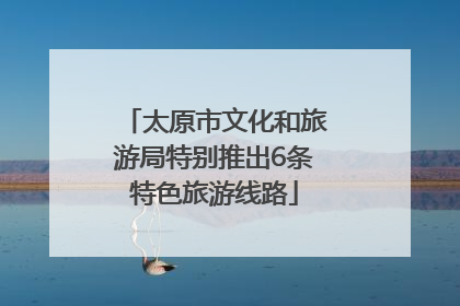太原市文化和旅游局特别推出6条特色旅游线路