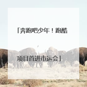 奔跑吧少年！跑酷项目首进市运会