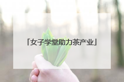 女子学堂助力茶产业
