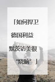 如何捍卫德国利益 默茨访美很“烧脑”