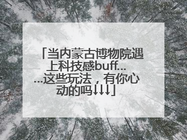 当内蒙古博物院遇上科技感buff……这些玩法，有你心动的吗↓↓↓