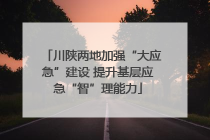 川陕两地加强“大应急”建设 提升基层应急“智”理能力