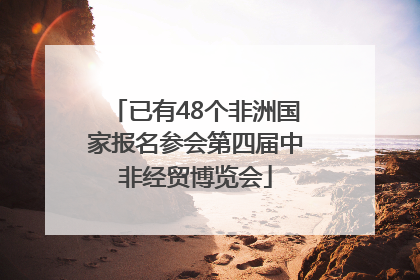 已有48个非洲国家报名参会第四届中非经贸博览会