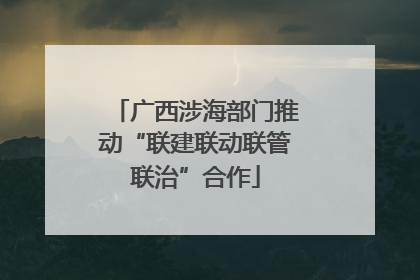 广西涉海部门推动“联建联动联管联治”合作