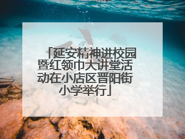 延安精神进校园暨红领巾大讲堂活动在小店区晋阳街小学举行