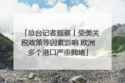 总台记者观察丨受美关税政策等因素影响 欧洲多个港口严重拥堵