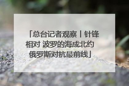 总台记者观察丨针锋相对 波罗的海成北约俄罗斯对抗最前线