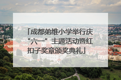 成都弟维小学举行庆“六一”主题活动暨红扣子奖章颁奖典礼