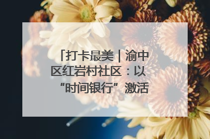 打卡最美｜渝中区红岩村社区：以“时间银行”激活垃圾分类新动能
